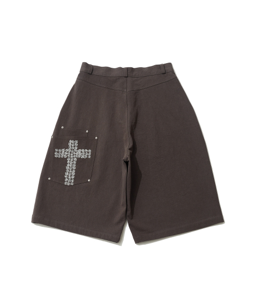 ITZAVIBE(イッザバイブ)の「CROSS POCKET BERMUDA PANTS - CHARCOAL(その他パンツ・レディース・その他・MEDIUM/LARGE)」の5枚目の写真
