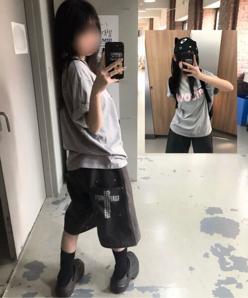 ITZAVIBE(イッザバイブ)の「CROSS POCKET BERMUDA PANTS - CHARCOAL(その他パンツ・レディース・その他・MEDIUM/LARGE)」の11枚目の写真