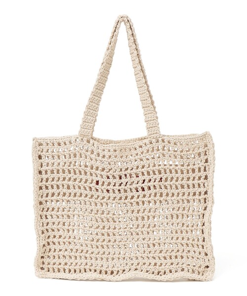 The Bagmati(ザバグマティ)の「The Bagmati: クロシェ トート バッグ(トートバッグ・レディース・ブラック/ナチュラル・ONE SIZE)」の7枚目の写真