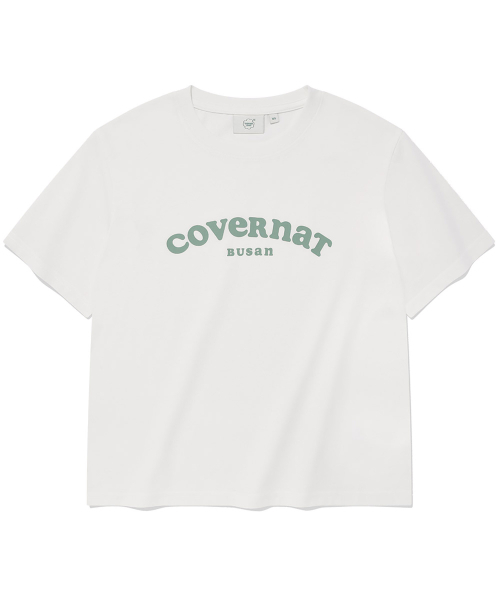 COVERNAT WOMAN(カバーナットウーマン)の「ウィメンズクーパー ロゴ釜山Tシャツ ホワイト(Tシャツ/カットソー・レディース・その他・WS/WM)」の1枚目の写真