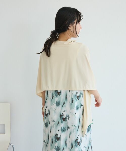 CRAFT STANDARD BOUTIQUE(クラフトスタンダードブティック)の「Wpc./ダブリュピーシー UVカット/接触冷感 3WAYショールカーディガン(カーディガン/ボレロ・レディース・ブラック/グレー/オフホワイト・FREE)」の7枚目の写真