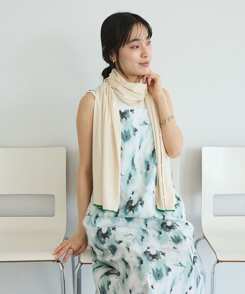 CRAFT STANDARD BOUTIQUE(クラフトスタンダードブティック)の「Wpc./ダブリュピーシー UVカット/接触冷感 3WAYショールカーディガン(カーディガン/ボレロ・レディース・ブラック/グレー/オフホワイト・FREE)」の14枚目の写真