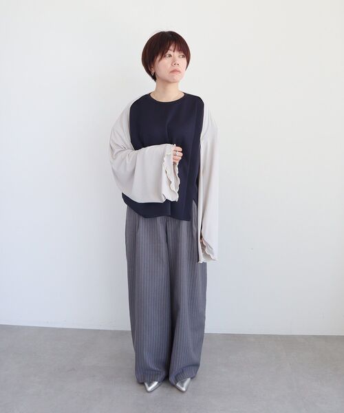 CRAFT STANDARD BOUTIQUE(クラフトスタンダードブティック)の「Wpc./ダブリュピーシー UVカット/接触冷感 3WAYショールカーディガン(カーディガン/ボレロ・レディース・ブラック/グレー/オフホワイト・FREE)」の19枚目の写真