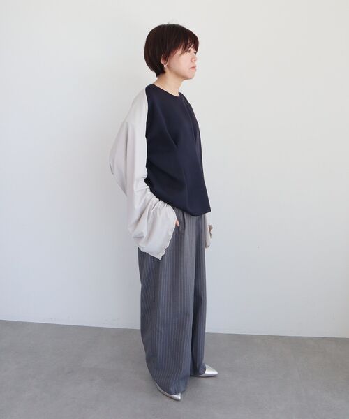 CRAFT STANDARD BOUTIQUE(クラフトスタンダードブティック)の「Wpc./ダブリュピーシー UVカット/接触冷感 3WAYショールカーディガン(カーディガン/ボレロ・レディース・ブラック/グレー/オフホワイト・FREE)」の21枚目の写真