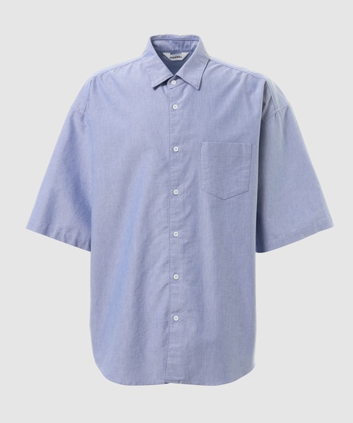 DIGAWEL(ディガウェル)の「Oversized S/S shirt(シャツ/ブラウス・メンズ・ホワイト/ブルー系その他・2)」の2枚目の写真