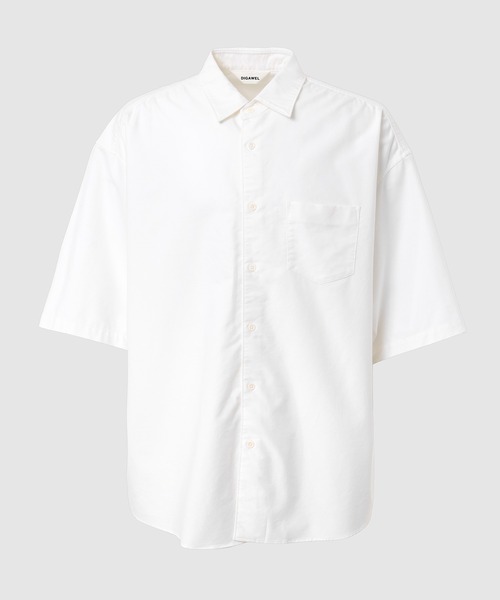 DIGAWEL(ディガウェル)の「Oversized S/S shirt(シャツ/ブラウス・メンズ・ホワイト/ブルー系その他・2)」の1枚目の写真