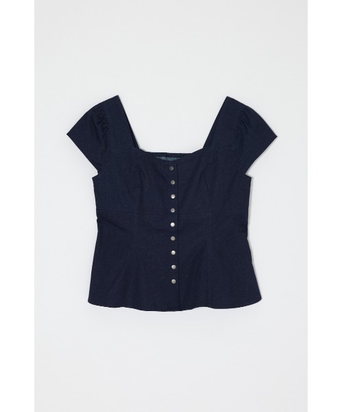 MOUSSY（マウジー）の「BUTTON UP FITTED ブラウス（シャツ/ブラウス・レディース・ホワイト/ダークブルー/ベージュ・1/2）」の10枚目の写真