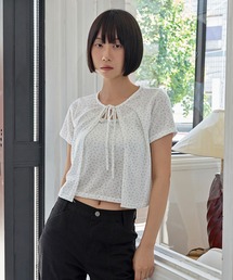 花柄シンプルキャミソール＆半袖カーディガンSET ITEM