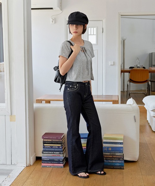 UNE MANSION(ユヌマンション)の「花柄シンプルキャミソール&半袖カーディガンSET ITEM(Tシャツ/カットソー・レディース・グレー/アイボリー/クリーム・FREE)」の10枚目の写真