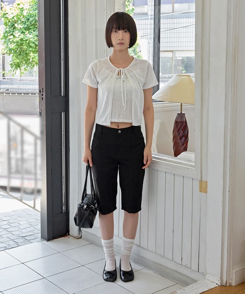 UNE MANSION(ユヌマンション)の「花柄シンプルキャミソール&半袖カーディガンSET ITEM(Tシャツ/カットソー・レディース・グレー/アイボリー/クリーム・FREE)」の17枚目の写真