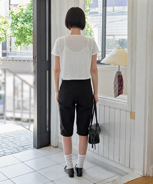UNE MANSION(ユヌマンション)の「花柄シンプルキャミソール&半袖カーディガンSET ITEM(Tシャツ/カットソー・レディース・グレー/アイボリー/クリーム・FREE)」の19枚目の写真