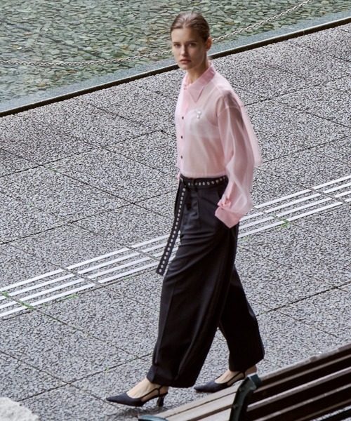JOSE MOON（ジョゼムーン）の「SUPER WIDE LEG PANTS/スーパーワイドレッグパンツ（その他パンツ・レディース・チャコールグレー/ブラック/ベージュ・38/36）」の17枚目の写真