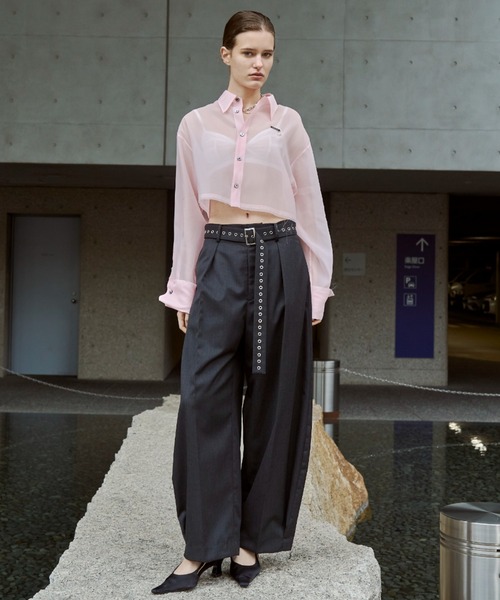 JOSE MOON（ジョゼムーン）の「SUPER WIDE LEG PANTS/スーパーワイドレッグパンツ（その他パンツ・レディース・チャコールグレー/ブラック/ベージュ・38/36）」の18枚目の写真