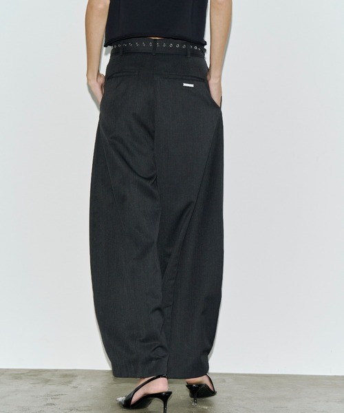 JOSE MOON（ジョゼムーン）の「SUPER WIDE LEG PANTS/スーパーワイドレッグパンツ（その他パンツ・レディース・チャコールグレー/ブラック/ベージュ・38/36）」の13枚目の写真