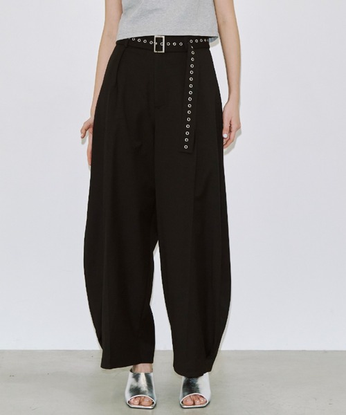 JOSE MOON（ジョゼムーン）の「SUPER WIDE LEG PANTS/スーパーワイドレッグパンツ（その他パンツ・レディース・チャコールグレー/ブラック/ベージュ・38/36）」の22枚目の写真