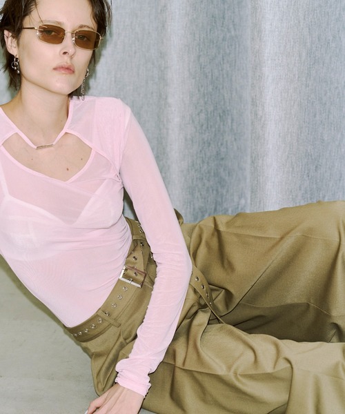 JOSE MOON（ジョゼムーン）の「SUPER WIDE LEG PANTS/スーパーワイドレッグパンツ（その他パンツ・レディース・チャコールグレー/ブラック/ベージュ・38/36）」の9枚目の写真