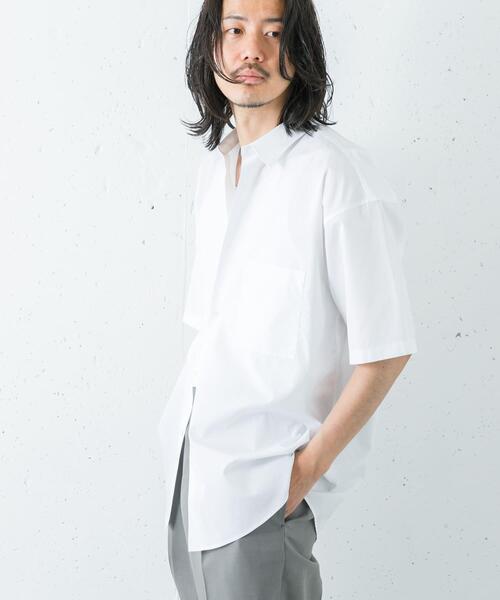 THOMAS MASON(トーマス メイソン)の「THOMAS MASON SHORT-SLEEVE OVER SHIRTS(シャツ/ブラウス・メンズ・チャコールグレー/ブラック/ホワイト/ロイヤルブルー/その他1・SMALL/MEDIUM/LARGE/X-LARGE)」の10枚目の写真