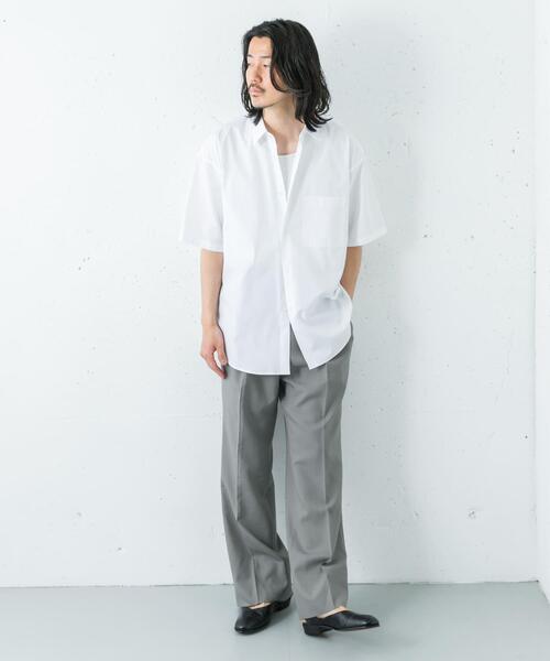 THOMAS MASON(トーマス メイソン)の「THOMAS MASON SHORT-SLEEVE OVER SHIRTS(シャツ/ブラウス・メンズ・チャコールグレー/ブラック/ホワイト/ロイヤルブルー/その他1・SMALL/MEDIUM/LARGE/X-LARGE)」の11枚目の写真