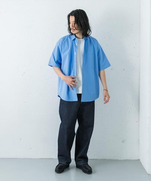 THOMAS MASON(トーマス メイソン)の「THOMAS MASON SHORT-SLEEVE OVER SHIRTS(シャツ/ブラウス・メンズ・チャコールグレー/ブラック/ホワイト/ロイヤルブルー/その他1・SMALL/MEDIUM/LARGE/X-LARGE)」の16枚目の写真