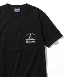 OUTDOOR PRODUCTS | 2026SS OUTDOOR PRODUCTS/アウトドアプロダクツ ワンポイント刺繍 ポケット付半袖Tシャツ レディース メンズ(Tシャツ/カットソー)
