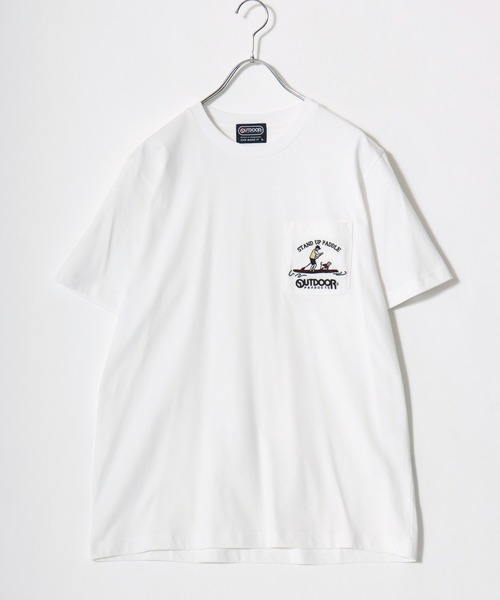OUTDOOR PRODUCTS(アウトドアプロダクツ)の「2026SS OUTDOOR PRODUCTS/アウトドアプロダクツ ワンポイント刺繍 ポケット付半袖Tシャツ レディース メンズ(Tシャツ/カットソー・メンズ・グレー/ブラック/ホワイト/ネイビー・LL/L/M)」の10枚目の写真