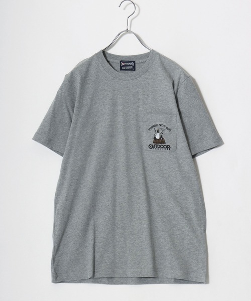 OUTDOOR PRODUCTS(アウトドアプロダクツ)の「2026SS OUTDOOR PRODUCTS/アウトドアプロダクツ ワンポイント刺繍 ポケット付半袖Tシャツ レディース メンズ(Tシャツ/カットソー・メンズ・グレー/ブラック/ホワイト/ネイビー・LL/L/M)」の12枚目の写真