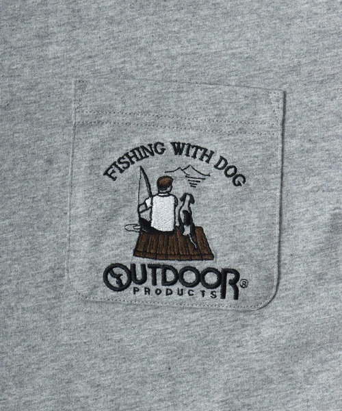 OUTDOOR PRODUCTS(アウトドアプロダクツ)の「2026SS OUTDOOR PRODUCTS/アウトドアプロダクツ ワンポイント刺繍 ポケット付半袖Tシャツ レディース メンズ(Tシャツ/カットソー・メンズ・グレー/ブラック/ホワイト/ネイビー・LL/L/M)」の22枚目の写真