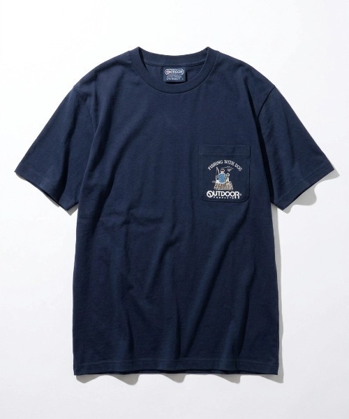 OUTDOOR PRODUCTS(アウトドアプロダクツ)の「2026SS OUTDOOR PRODUCTS/アウトドアプロダクツ ワンポイント刺繍 ポケット付半袖Tシャツ レディース メンズ(Tシャツ/カットソー・メンズ・グレー/ブラック/ホワイト/ネイビー・LL/L/M)」の9枚目の写真