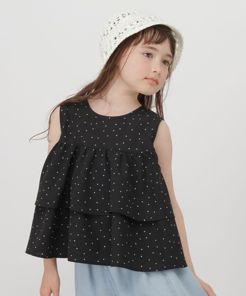 GLOBAL WORK（グローバルワーク）の「Airy Breezeブラウス/647383（シャツ/ブラウス・キッズ・ブルー/ブラック・130cm/140cm/150cm/160cm）」の11枚目の写真