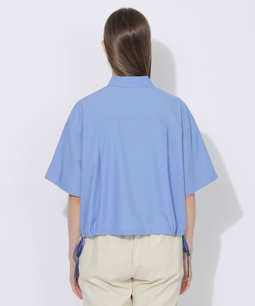 CB CRESTBRIDGE（シービークレストブリッジ）の「【Quiet checkシリーズ】クロップドリボンシャツ（シャツ/ブラウス・レディース・ネイビー/ブルー系その他2/オフホワイト・M）」の21枚目の写真
