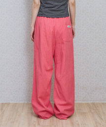 ke613. Move Pigment Wide Pants Red