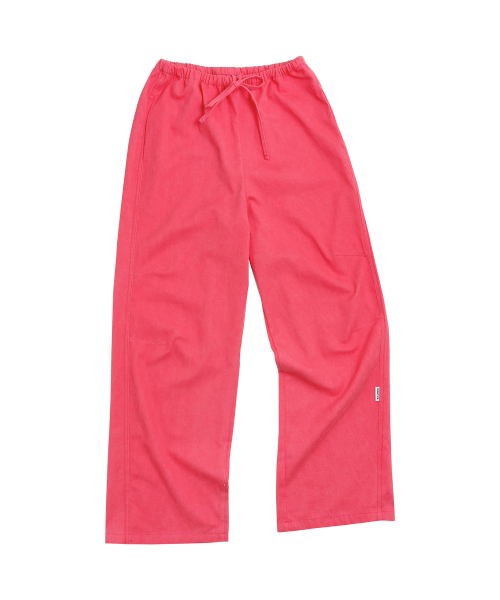 KIJIKO(キジコ)の「ke613. Move Pigment Wide Pants Red(その他パンツ・レディース・レッド・SMALL/MEDIUM)」の5枚目の写真