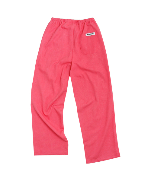 KIJIKO(キジコ)の「ke613. Move Pigment Wide Pants Red(その他パンツ・レディース・レッド・SMALL/MEDIUM)」の6枚目の写真