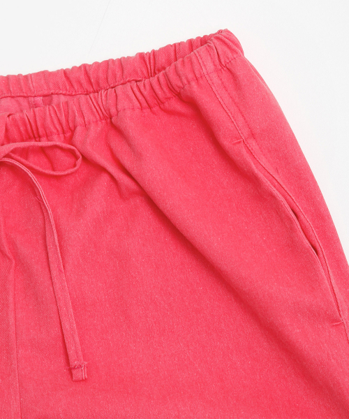 KIJIKO(キジコ)の「ke613. Move Pigment Wide Pants Red(その他パンツ・レディース・レッド・SMALL/MEDIUM)」の8枚目の写真