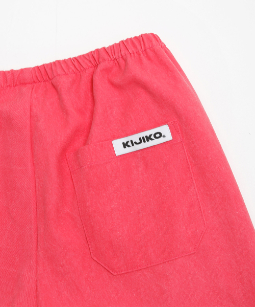 KIJIKO(キジコ)の「ke613. Move Pigment Wide Pants Red(その他パンツ・レディース・レッド・SMALL/MEDIUM)」の9枚目の写真