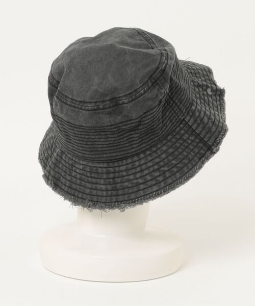 ALLSAINTS(オールセインツ)の「MASON COTTON BUCKET HAT | MASON コットン バケット ハット(ハット・メンズ・ブラック・ONE SIZE)」の6枚目の写真