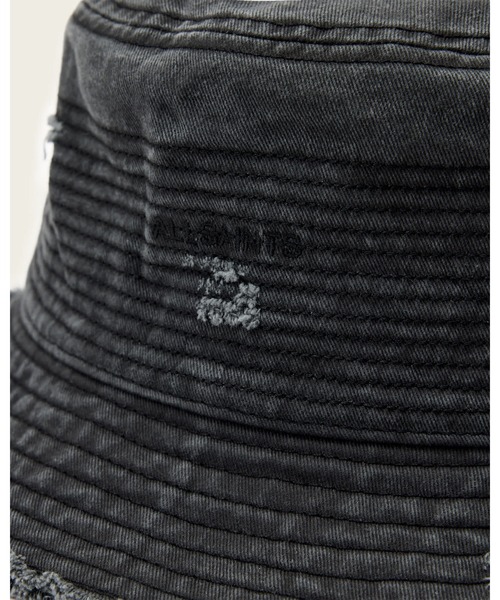 ALLSAINTS(オールセインツ)の「MASON COTTON BUCKET HAT | MASON コットン バケット ハット(ハット・メンズ・ブラック・ONE SIZE)」の3枚目の写真