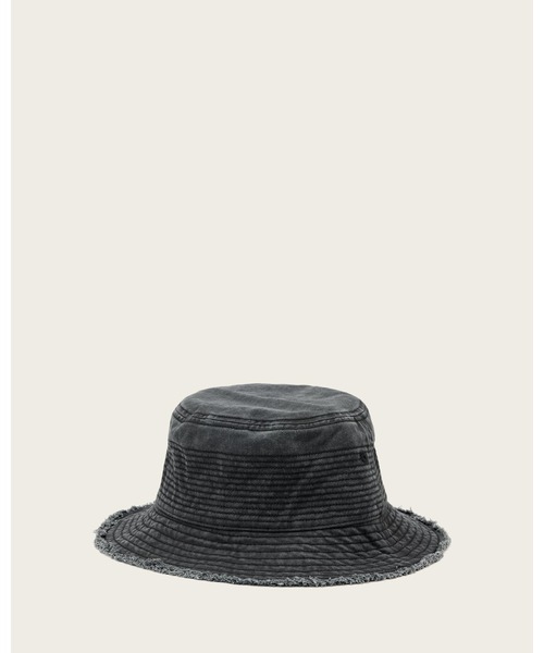 ALLSAINTS(オールセインツ)の「MASON COTTON BUCKET HAT | MASON コットン バケット ハット(ハット・メンズ・ブラック・ONE SIZE)」の4枚目の写真