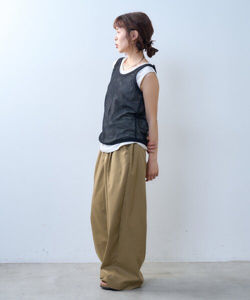 CIAOPANIC TYPY（チャオパニックティピー）の「【willow】メッシュタンク（タンクトップ・レディース・ブラック/アイボリー・ONE SIZE）」の22枚目の写真