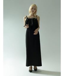 FLOWER LACE COMBINATION CAMISOLE DRESS