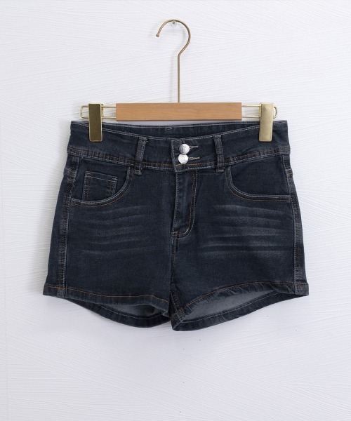 Miniministore(ミニミニストア)の「フラップポケットデニムショートパンツ美脚(デニムパンツ・レディース・インディゴブルー・XL/M/L)」の17枚目の写真