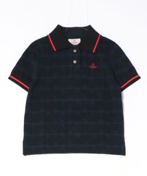 ｵｰｶﾞﾆｯｸｺｯﾄﾝｶﾉｺ前開きﾎﾟﾛﾄｯﾌﾟ（Tシャツ/カットソー）｜Vivienne