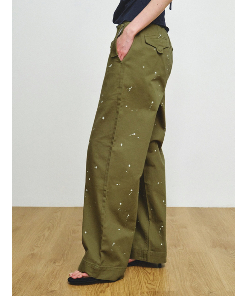 PLZPROJECT(プリーズプロジェクト)の「PAINTING NORMAL PANTS, KHAKI(その他パンツ・レディース・その他・1/2)」の1枚目の写真