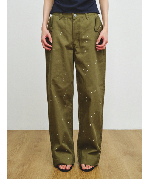 PLZPROJECT(プリーズプロジェクト)の「PAINTING NORMAL PANTS, KHAKI(その他パンツ・レディース・その他・1/2)」の5枚目の写真