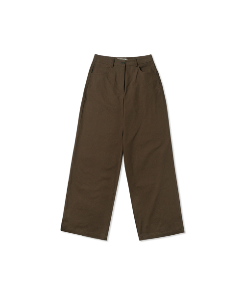 WITHOUT SUMMER(ウィズアウトサマ)の「ワイドコットンパンツ_ブラウン(その他パンツ・レディース・その他・MEDIUM/SMALL)」の2枚目の写真