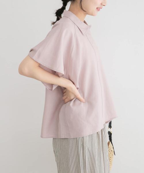 ITEMS URBANRESEARCH(アイテムズ アーバンリサーチ)の「リネン混フレアスリーブシャツ(シャツ/ブラウス・レディース・ホワイト/ブラック/ピンク・FREE)」の21枚目の写真