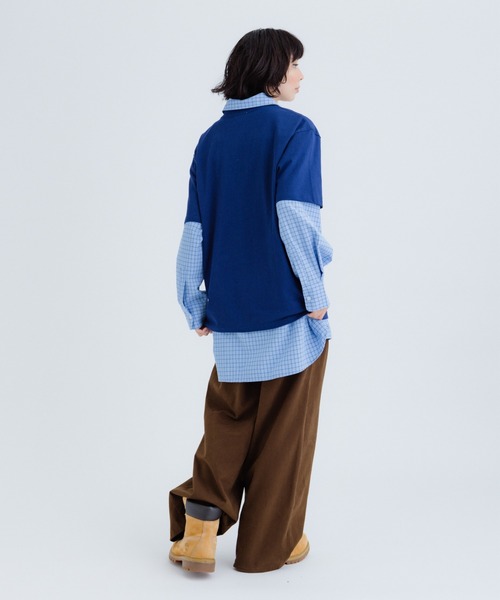 FLUKE HOLIC(フロックホリック)の「Puff logo print TEE(Tシャツ/カットソー・レディース・ブラウン/ホワイト/ネイビー・LARGE/MEDIUM/SMALL)」の21枚目の写真
