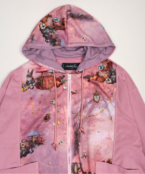 MILKBOY（ミルクボーイ）の「PRECIOUS STONE ZIP パーカー（パーカー・レディース・B/A・FREE）」の6枚目の写真