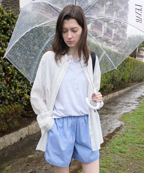 LEVAR(レバー)の「Fresh Stripe Over-Shirt - Off White Stripe(シャツ/ブラウス・レディース・その他・FREE)」の1枚目の写真