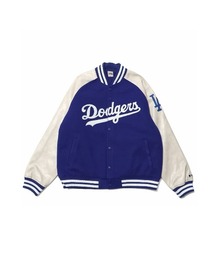 Fanatics（ファナティクス）の「ファナティクス【Fanatics】‐ ロサンゼルスドジャース メルトン ジャケット 【MLB STANDARD LOGO PU MELTON JKT Los Angeles Dodgers ML2325FW0002】（ブルゾン）」
